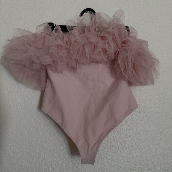 NWOT FREE PEOPLE Big Love Bodysuit in Pink/Rose - Picture 4 of 6